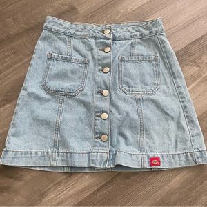 Vintage Dickies Denim button up skirt